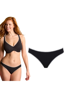 Panache Aurora black/white figi klasyczne do stroju kąpielowego