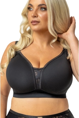 KrisLine Noa black procomfort biustonosz bezfiszbinowy soft