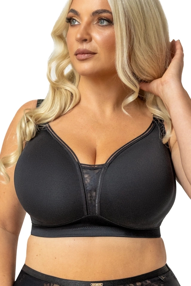 KrisLine Noa black procomfort biustonosz bezfiszbinowy soft
