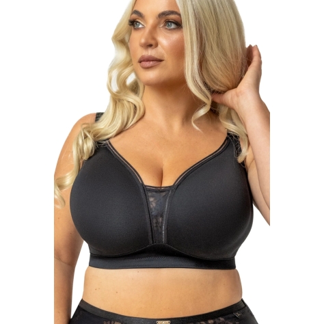 KrisLine Noa black procomfort biustonosz bezfiszbinowy soft