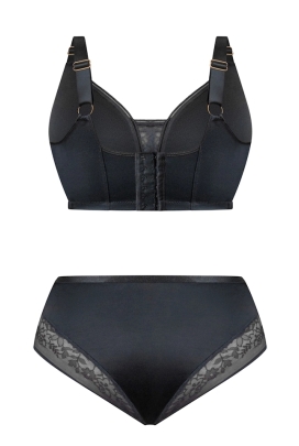 KrisLine Noa black procomfort biustonosz bezfiszbinowy soft