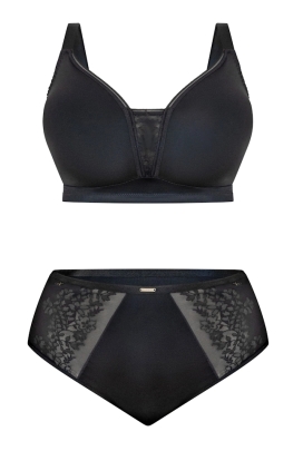 KrisLine Noa black procomfort biustonosz bezfiszbinowy soft