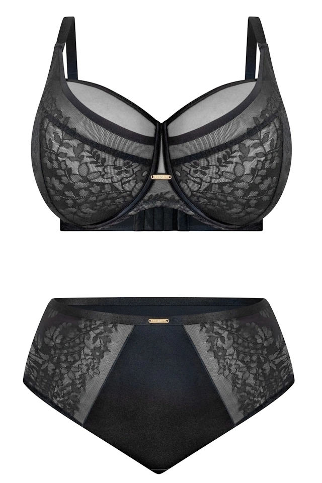 KrisLine Noa black soft lace biustonosz soft