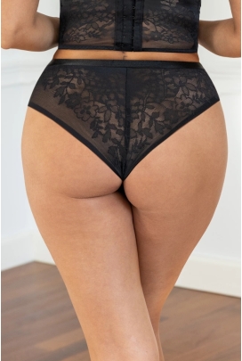 KrisLine Noa black stringo-szorty