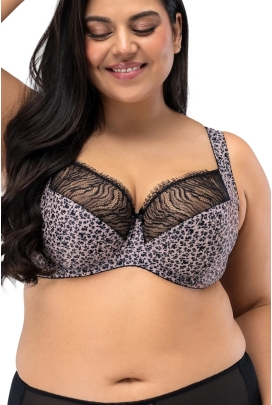 Nessa Celesta beż kwiaty soft biustonosz, minimizer