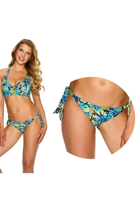 Lupo Cristina granat monstera figi 2 wiązane majtki do stroje kąpielowego