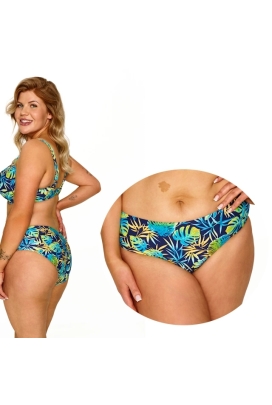 Lupo Cristina granat monstera figi 1 klasyczne majtki do stroju kąpielowego