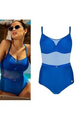 Self 26 1000BD4 13 Bermuda cornflower strój kąpielowy jednoczęściowy push-up