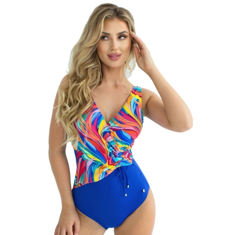 Self 26 1069V1LN7 Larnaca multi kwiaty strój kąpielowy jednoczęściowy usztywniony