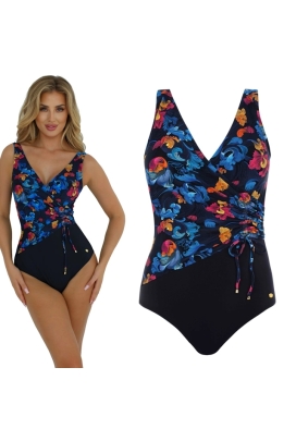 Self 26 1069V2PN8 1 Pandora czerń multi kwiaty strój kąpielowy jednoczęściowy soft