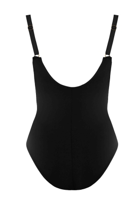 Self 26 8060MA8 1 Madera czerń białe liście strój kąpielowy jednoczęściowy usztywniony