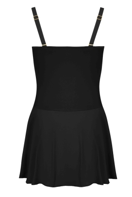 Self 26 8900CA8 1 Cape Verde czerń zieleń liście strój kąpielowy jednoczęściowy z sukienką