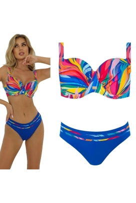 Self 26 S995V1LN6 Larnaca 6 Multi Kwiaty dwuczęściowy strój kąpielowy
