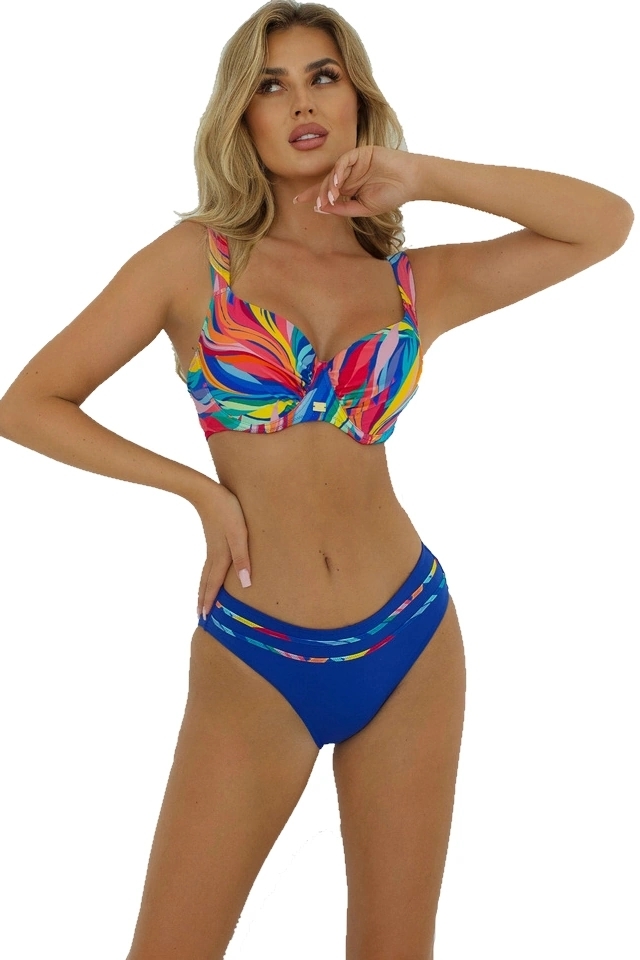 Self 26 S995V1LN6 Larnaca 6 Multi Kwiaty dwuczęściowy strój kąpielowy