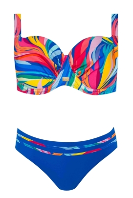 Self 26 S995V1LN6 Larnaca 6 Multi Kwiaty dwuczęściowy strój kąpielowy
