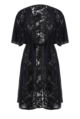 Self 26 DP10K 4  Kimono Robe czerń tunika plażowa