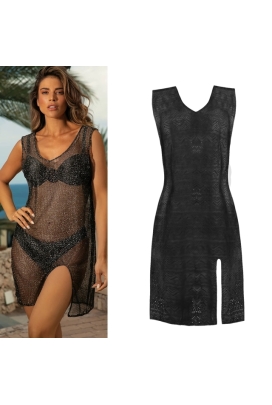 Self 26 DP25 4 Beach Dress czerń sukienka plażowa