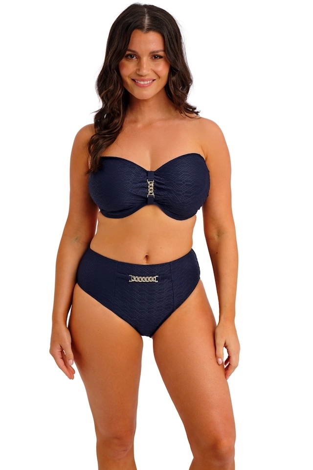 Fantasie Azores midnight fig high waist majtki do stroju kąpielowego