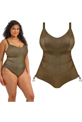 Elomi Sunset Shimmer gold rush jednoczęściowy strój kąpielowy soft bez fiszbin