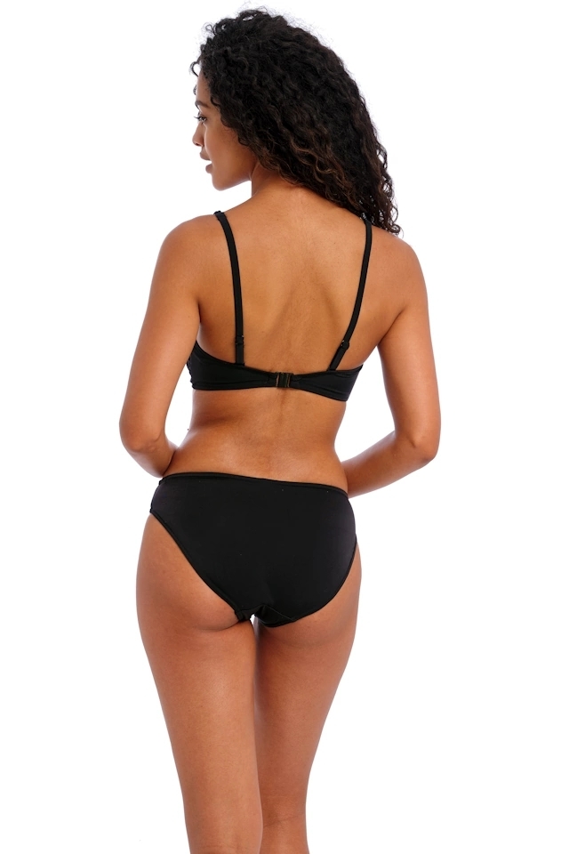 Freya Jewel Cove plain black bralette biustonosz do stroju kąpielowego