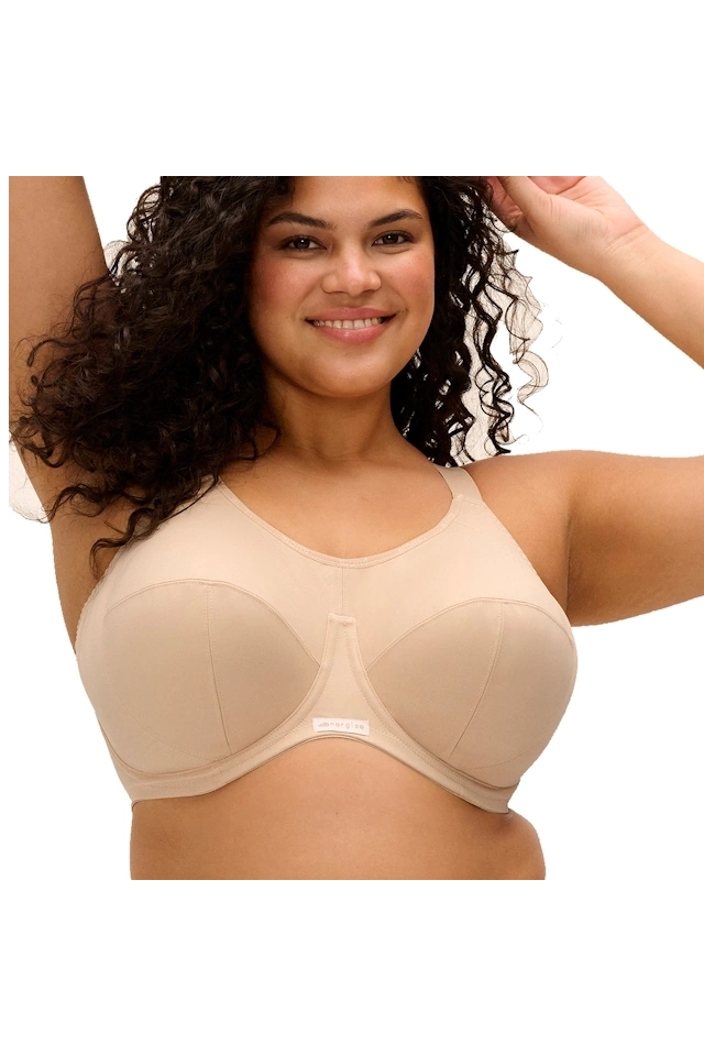 Elomi Sport Energise nude biustonosz sportowy soft full cup