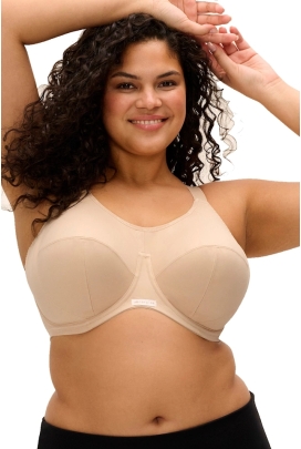 Elomi Sport Energise nude biustonosz sportowy soft full cup