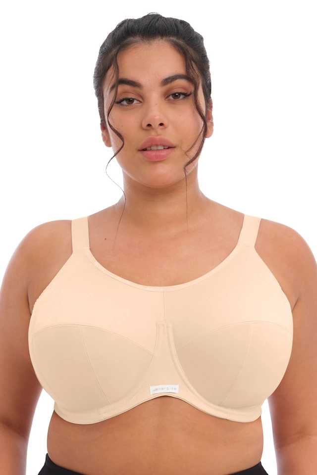 Elomi Sport Energise nude biustonosz sportowy soft full cup