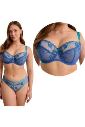 Ewa Bien Nuria niebieski  B171 biustonosz soft full cup