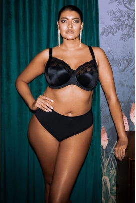 Elomi Smooth 4565 black figi wysokie