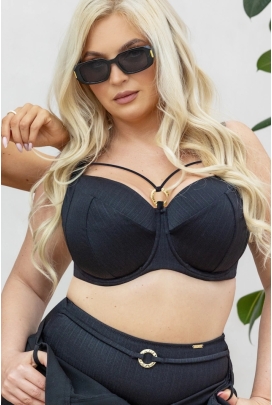 KrisLine Bora Bora black soft full cup biustonosz do stroju kąpielowego