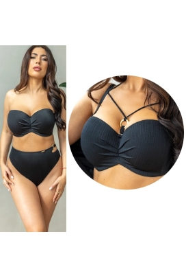 KrisLine Bora Bora black MHM balconette biustonosz do stroju kąpielowego