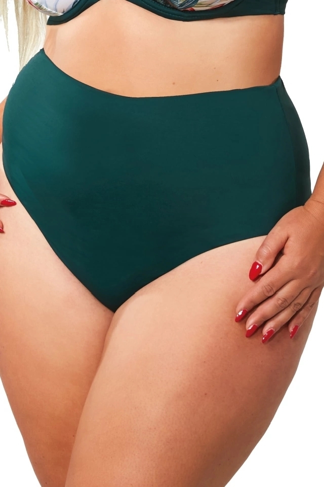 Komplet OKAZJA KrisLine Sorento green 65D + S strój kąpielowy push-up + brazyliany wysokie