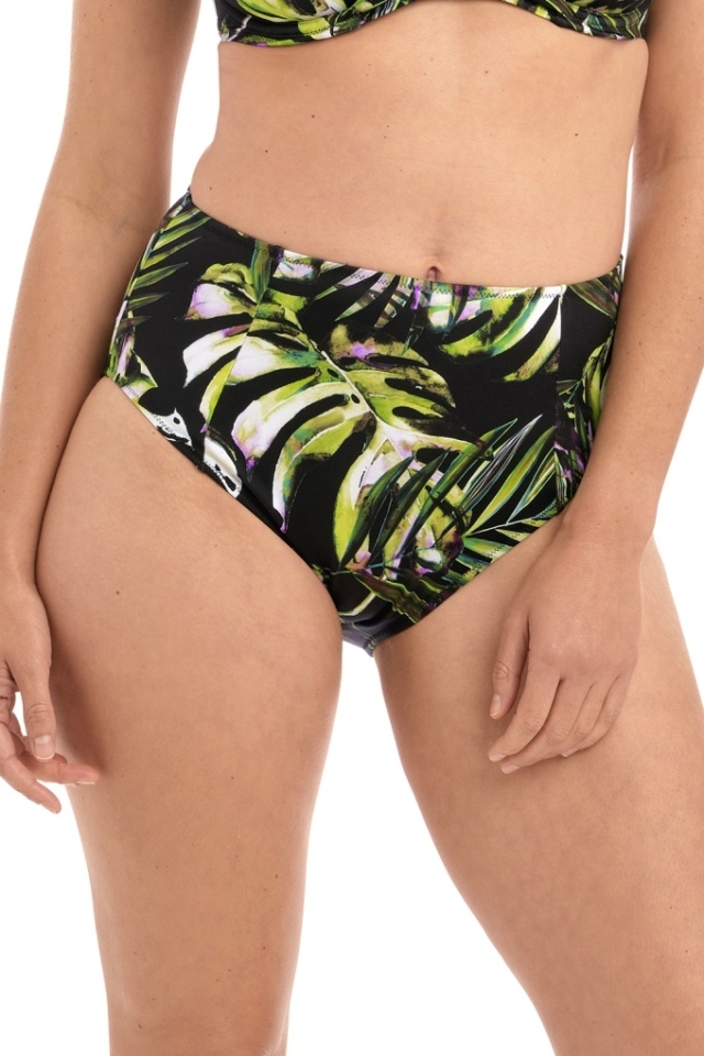 Komplet OKAZJA Fantasie Palm Valley 32F/70G + S strój kąpielowy tankini soft + figi wysokie