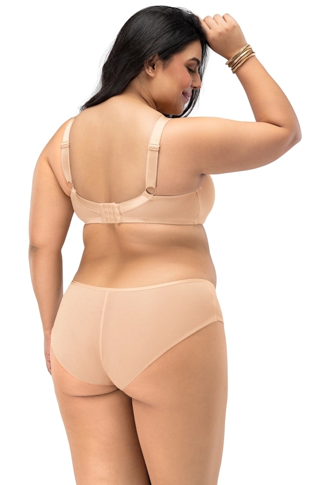 Nessa Salma beż biustonosz crop top soft