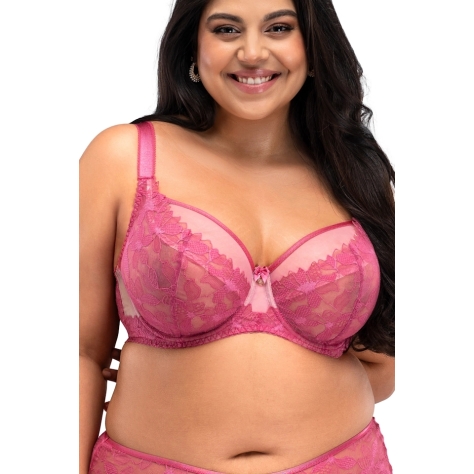 Nessa Lauren II malinowy biustonosz soft