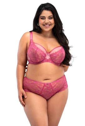 Nessa Lauren II malinowy biustonosz soft