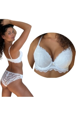 Agio 9222 bialy biustonosz push-up my body