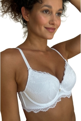 Agio 9222 bialy biustonosz push-up my body