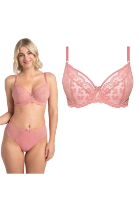 Samanta Rose różowy A123 biustonosz soft