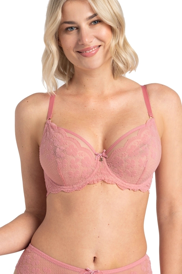 Samanta Rose różowy A123 biustonosz soft