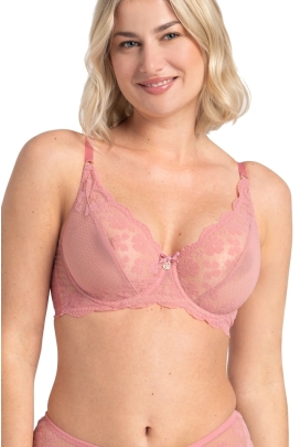 Samanta Rose różowy A144 biustonosz soft