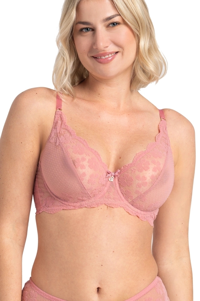 Samanta Rose różowy A144 biustonosz soft