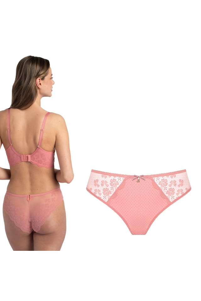 Samanta Rose różany M400 figi tanga