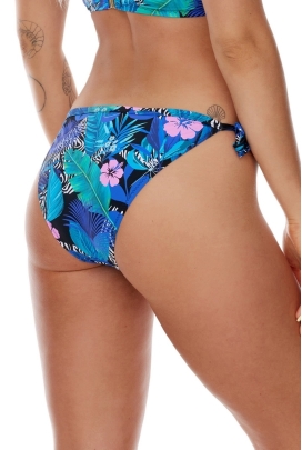 Komplet OKAZJA Lupo Perim niebieski kwiaty 80i + XL strój kąpielowy soft + figi2 wiązane