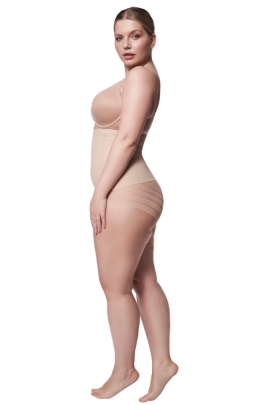 Julimex 141 figi wysoka talia modelujące beżowe