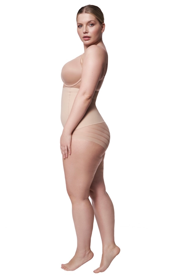 Julimex 141 figi wysoka talia modelujące beżowe