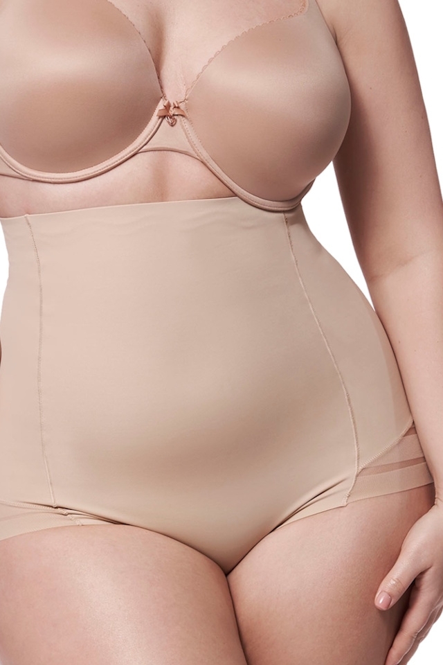 Julimex 141 figi wysoka talia modelujące beżowe