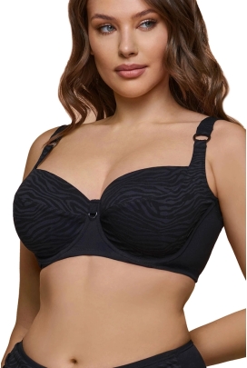 Dalia Anthracite grafitowy 2cz K26 biustonosz soft do stroju kąpielowego