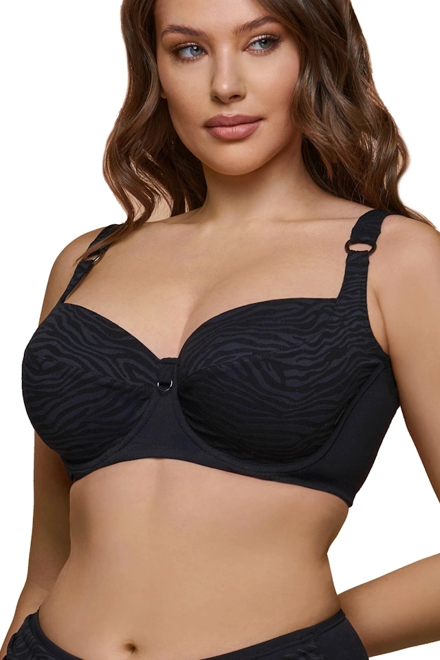 Dalia Anthracite grafitowy 2cz K26 biustonosz soft do stroju kąpielowego