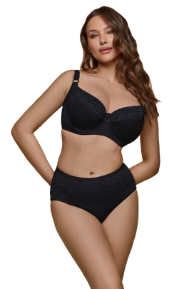 Dalia Anthracite grafitowy  figi maxi gładkie do stroju kąpielowego